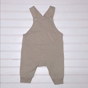 H&M EUC 100% Organic Cotton Sad Beige Dungarees Overalls